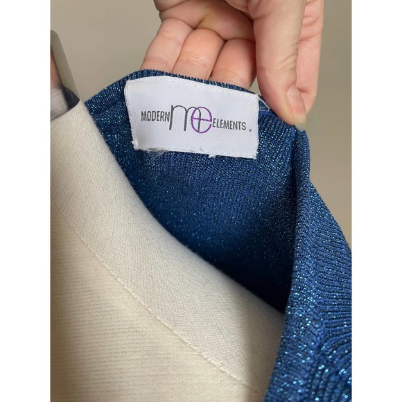 Blue sparkly little drummer boy ugly christmas sweater/top - Picture 4 of 9